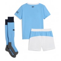 Manchester City Domáci Detský futbalový dres 2025-26 Krátky Rukáv (+ trenírky)